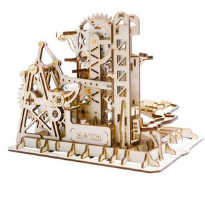 Wooden Model Marble Circuit Tower Coaster