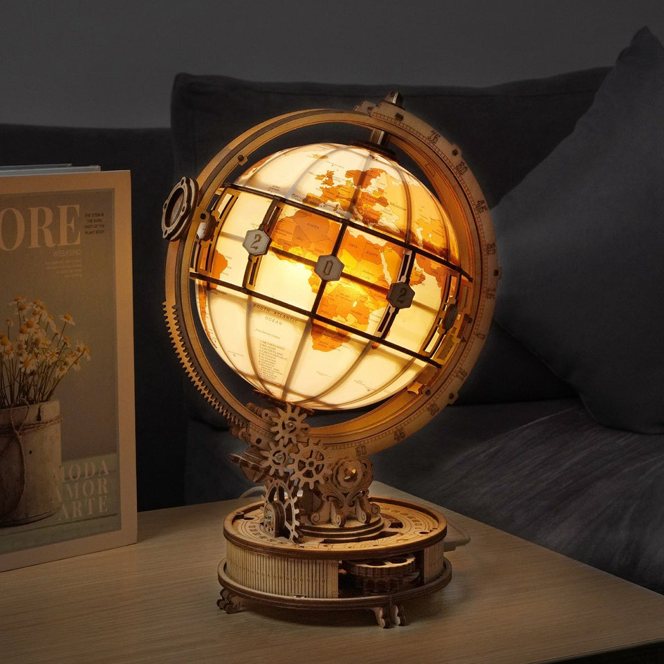 Wood Model LED Globe Lights