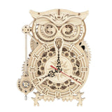 Model Wood Owl Clock