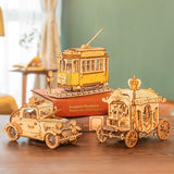 Wood Model Vintage Tram