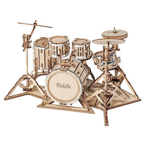 Wooden Model Drum Set