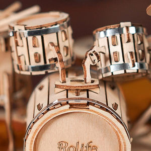 Wooden Model Drum Set