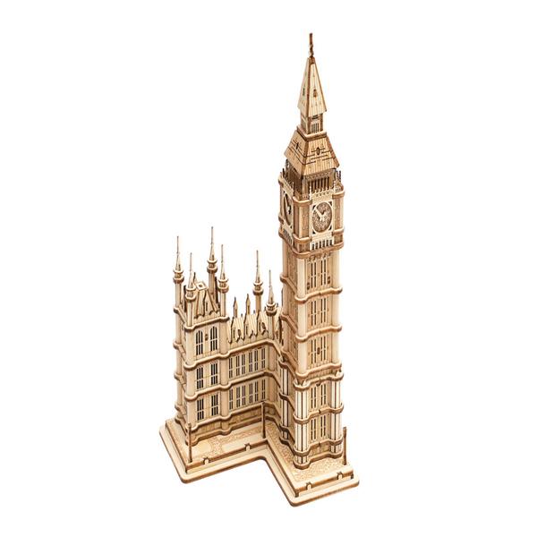 Luminous Big Ben Wood Model