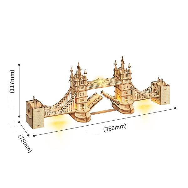 Model Wood Tower Bridge