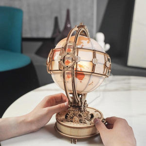 Wood Model LED Globe Lights