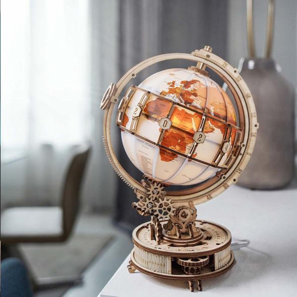 Wood Model LED Globe Lights