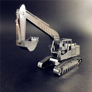 KingPuzzles 3D Metal puzzle model kit Excavator vehicle  DIY - KingPuzzles | DIY 3D Wood & Metal Puzzles