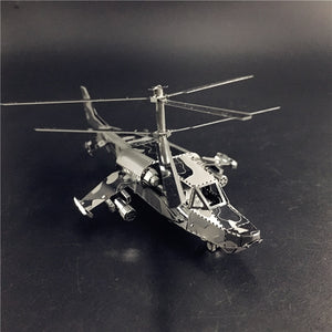KingPuzzles 3D Metal model kit KA-50 Aircraft RAH-66 Stealth Helicopter  DIY - KingPuzzles | DIY 3D Wood & Metal Puzzles