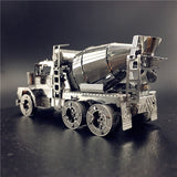 KingPuzzles 3D Metal model kit CEMENT MIXER Engineering vehicle  DIY - KingPuzzles | DIY 3D Wood & Metal Puzzles