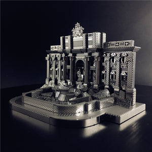 KingPuzzles 3D Metal model kit Trevi Fountain Building  DIY 3D - KingPuzzles | DIY 3D Wood & Metal Puzzles