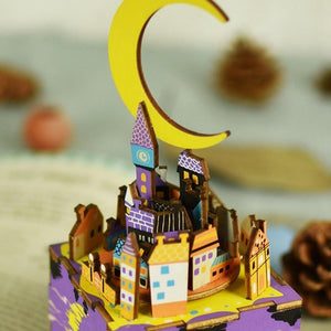 KingPuzzles DIY Midsummer Night’s Dream 3D Wooden Puzzle  Rotatable Music Box   AM306 - KingPuzzles | DIY 3D Wood & Metal Puzzles