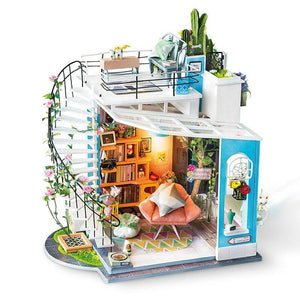 KingPuzzles New DIY Dora's Loft with Furniture     (Dora Loft) - KingPuzzles | DIY 3D Wood & Metal Puzzles