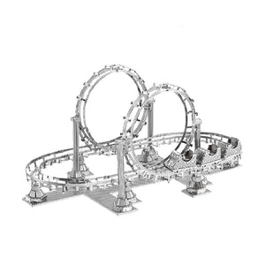 KingPuzzles 3D Metal Assembly  ROLLER COASTER Puzzle - KingPuzzles | DIY 3D Wood & Metal Puzzles