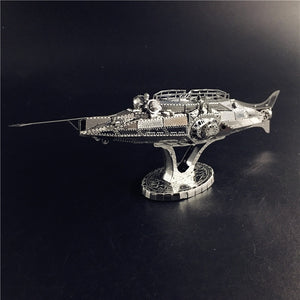 KingPuzzles 3D Metal model kit 1:600 USS Nautilus Submarine  DIY 3D - KingPuzzles | DIY 3D Wood & Metal Puzzles