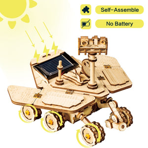 KingPuzzles Moveable Spirit Rover Solar Energy  3D DIY Wooden  Building Kit     (Spirit Rover) - KingPuzzles | DIY 3D Wood & Metal Puzzles