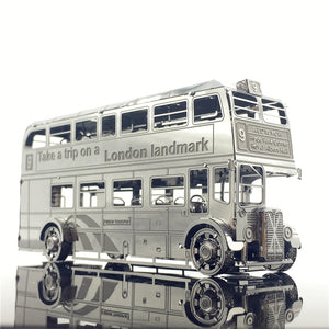 KingPuzzles 3D Metal model kits London Bus Car  2 sheets  DIY 3D - KingPuzzles | DIY 3D Wood & Metal Puzzles