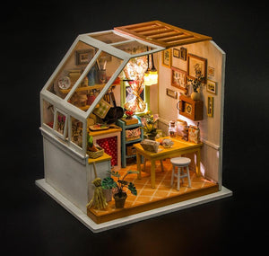KingPuzzles DIY Jason's Kitchen with Furniture - KingPuzzles | DIY 3D Wood & Metal Puzzles