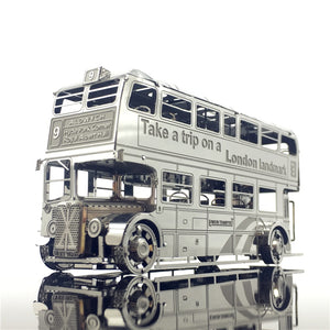 KingPuzzles 3D Metal model kits London Bus Car  2 sheets  DIY 3D - KingPuzzles | DIY 3D Wood & Metal Puzzles