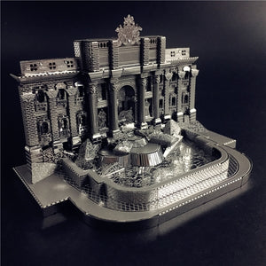 KingPuzzles 3D Metal model kit Trevi Fountain Building  DIY 3D - KingPuzzles | DIY 3D Wood & Metal Puzzles