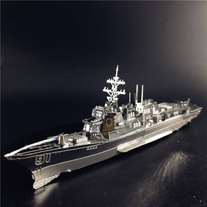 KingPuzzles 3D Metal Puzzle Burke Class Destroyer Type 056 Corvette Warship Model DIY 3D - KingPuzzles | DIY 3D Wood & Metal Puzzles