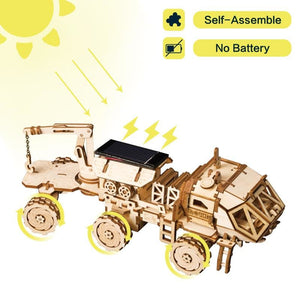 KingPuzzles  DIY 3D Discovery Rover Moveable Solar Energy Powered      Child  (Discovery Rover) - KingPuzzles | DIY 3D Wood & Metal Puzzles